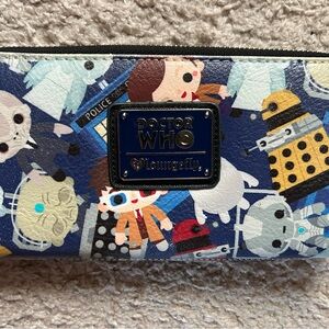 Loungefly Dr Doctor Who Heart Logo Wallet Used Read Description